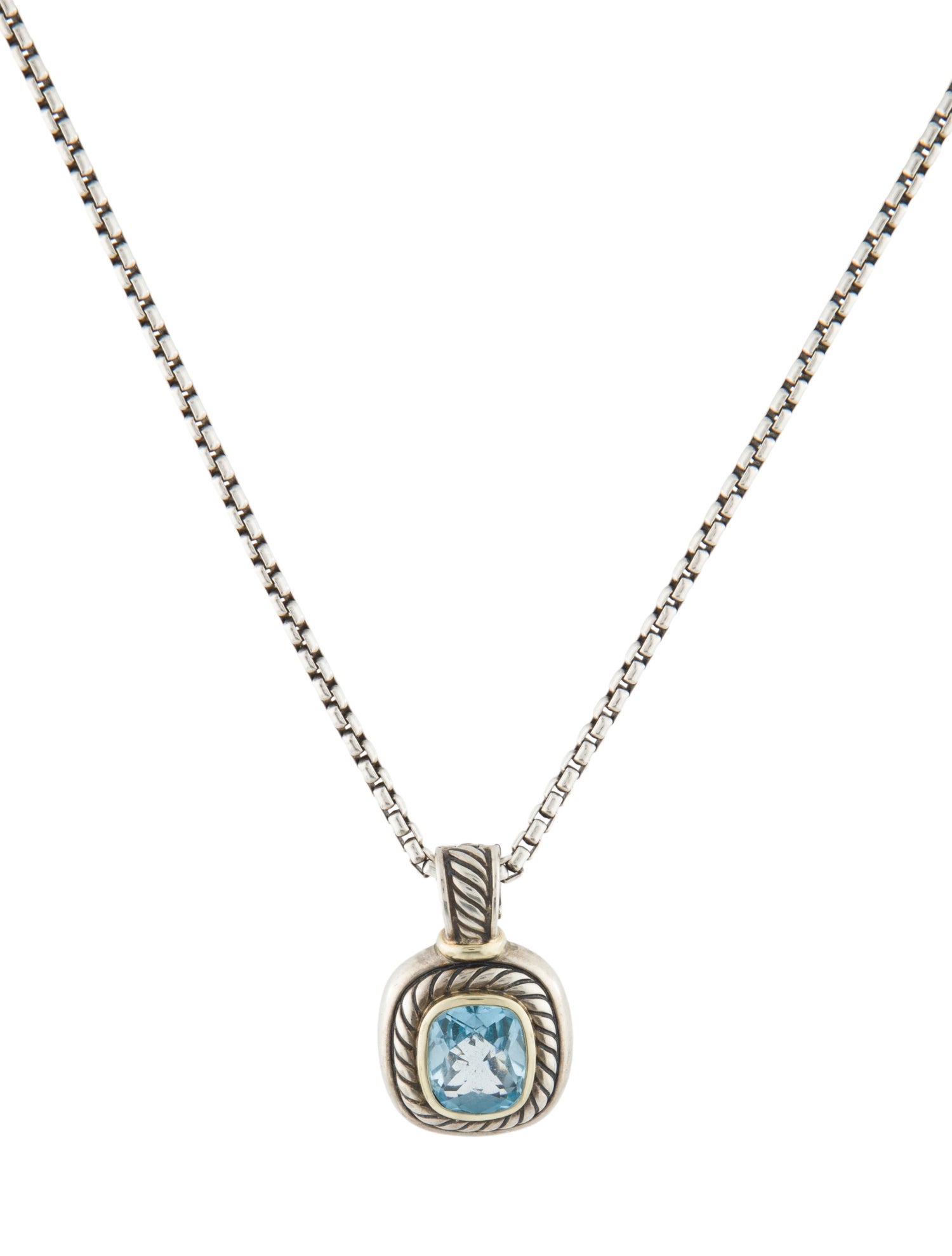 David Yurman Topaz Albion Pendant Necklace