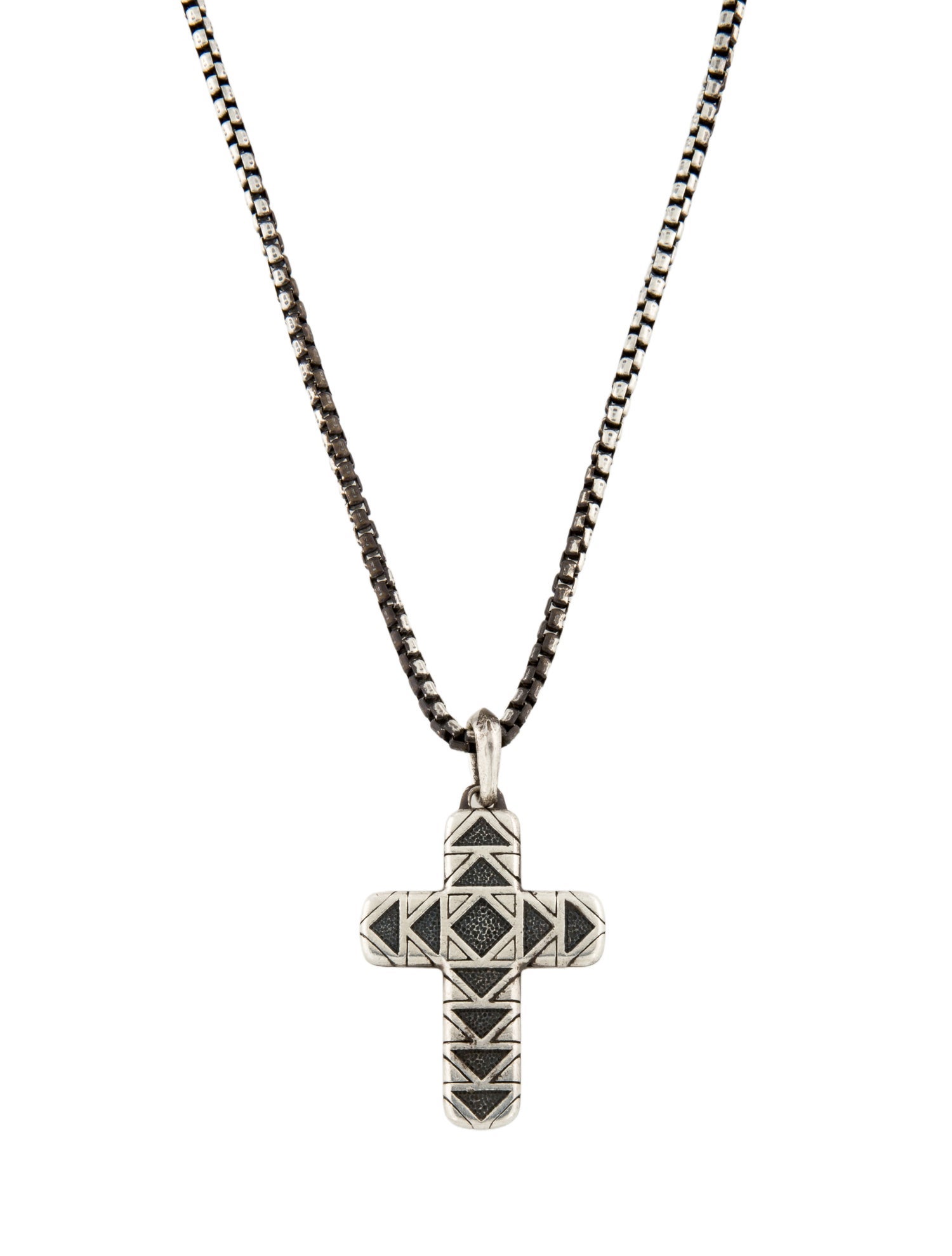 David Yurman Frontier Cross Nevada Pendant Necklace