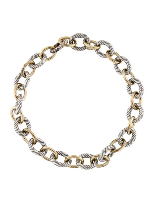 David Yurman Two-Tone Extra Large Oval Link Chain Necklace