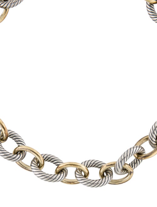 David Yurman Two-Tone Extra Large Oval Link Chain Necklace