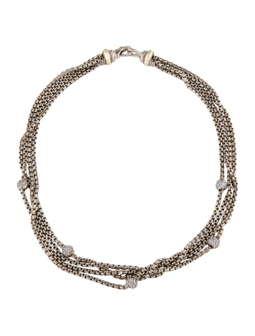 David Yurman Diamond Multistrand Necklace