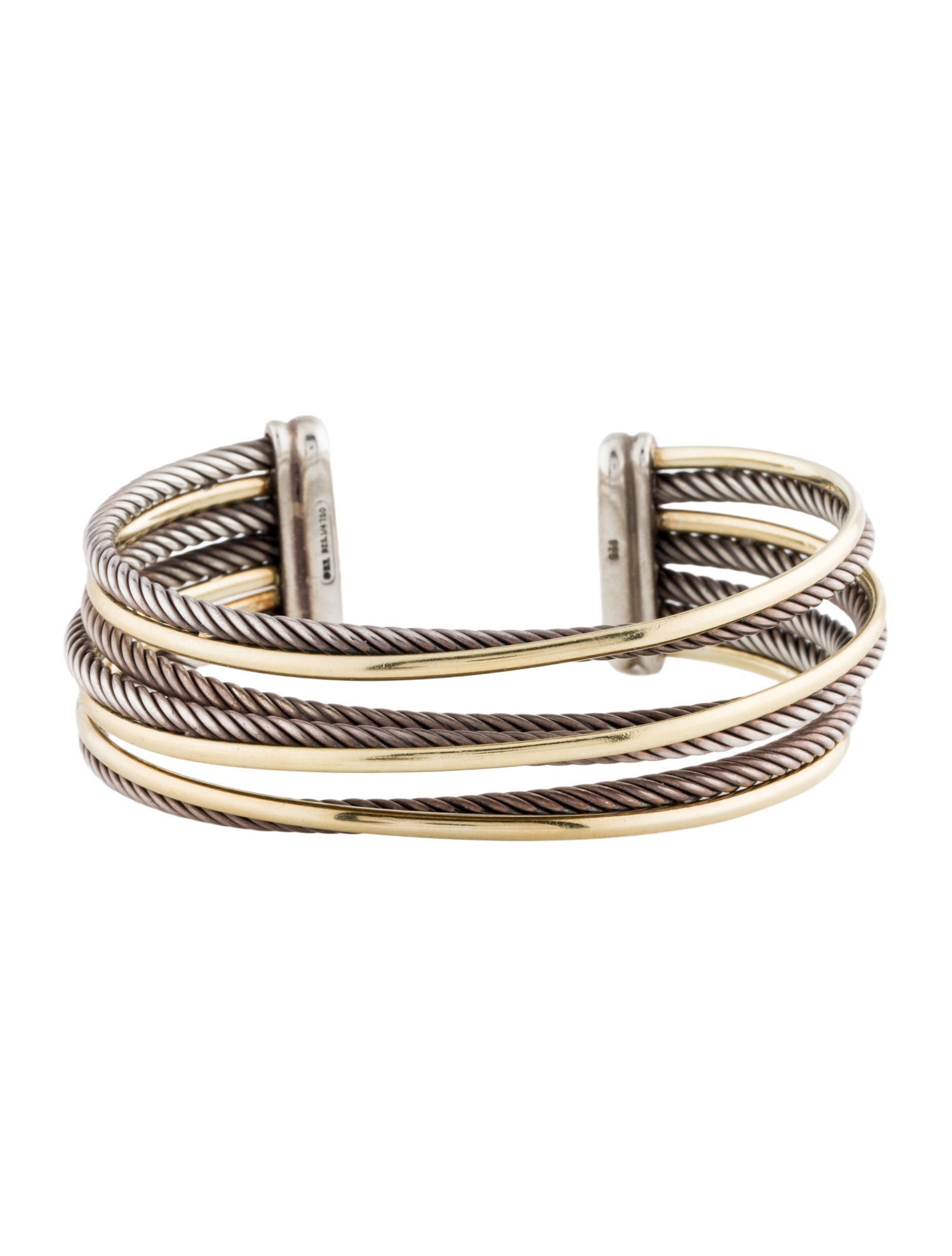 David Yurman Two-Tone Crossover Cuff