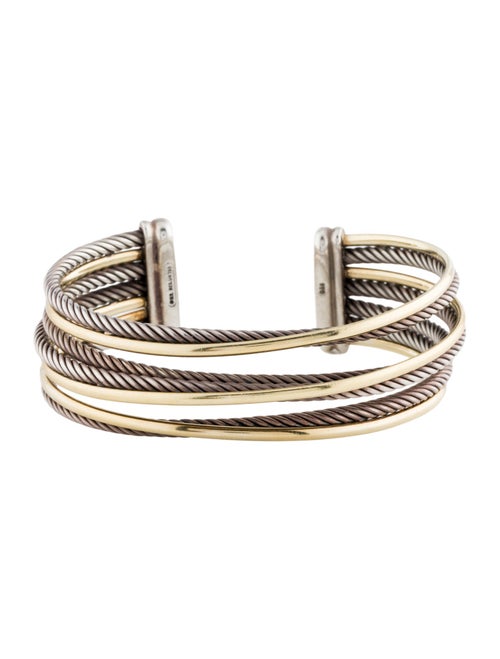 David Yurman Two-Tone Crossover Cuff