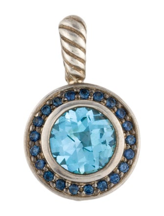 David Yurman Topaz & Sapphire Cerise Pendant