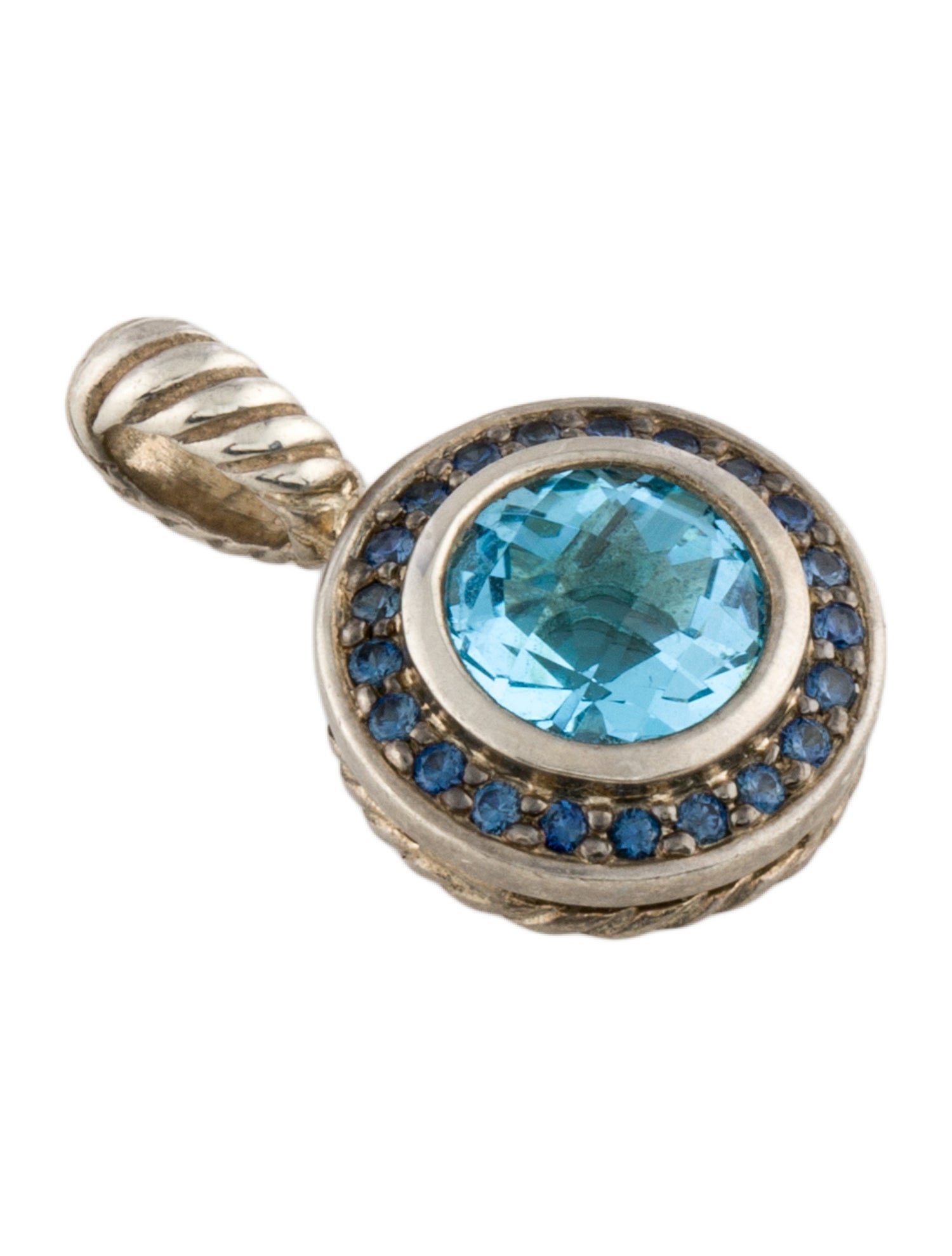 David Yurman Topaz & Sapphire Cerise Pendant