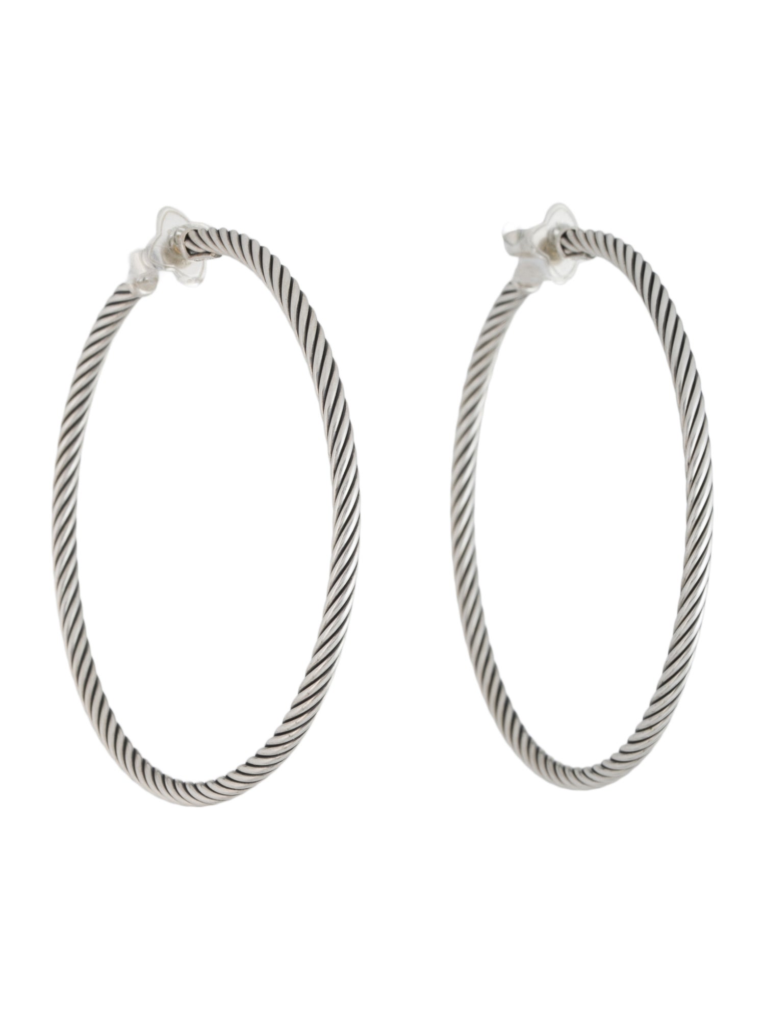 David Yurman Classic Cable Extra-Large Hoop Earrings