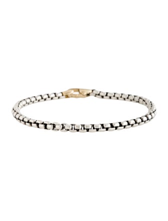 David Yurman Two-Tone DY Bel Aire Box Chain Bracelet