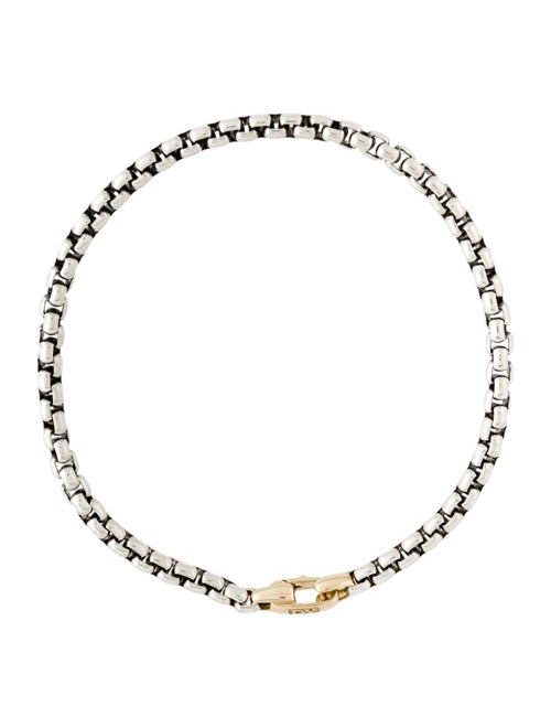 David Yurman Two-Tone DY Bel Aire Box Chain Bracelet
