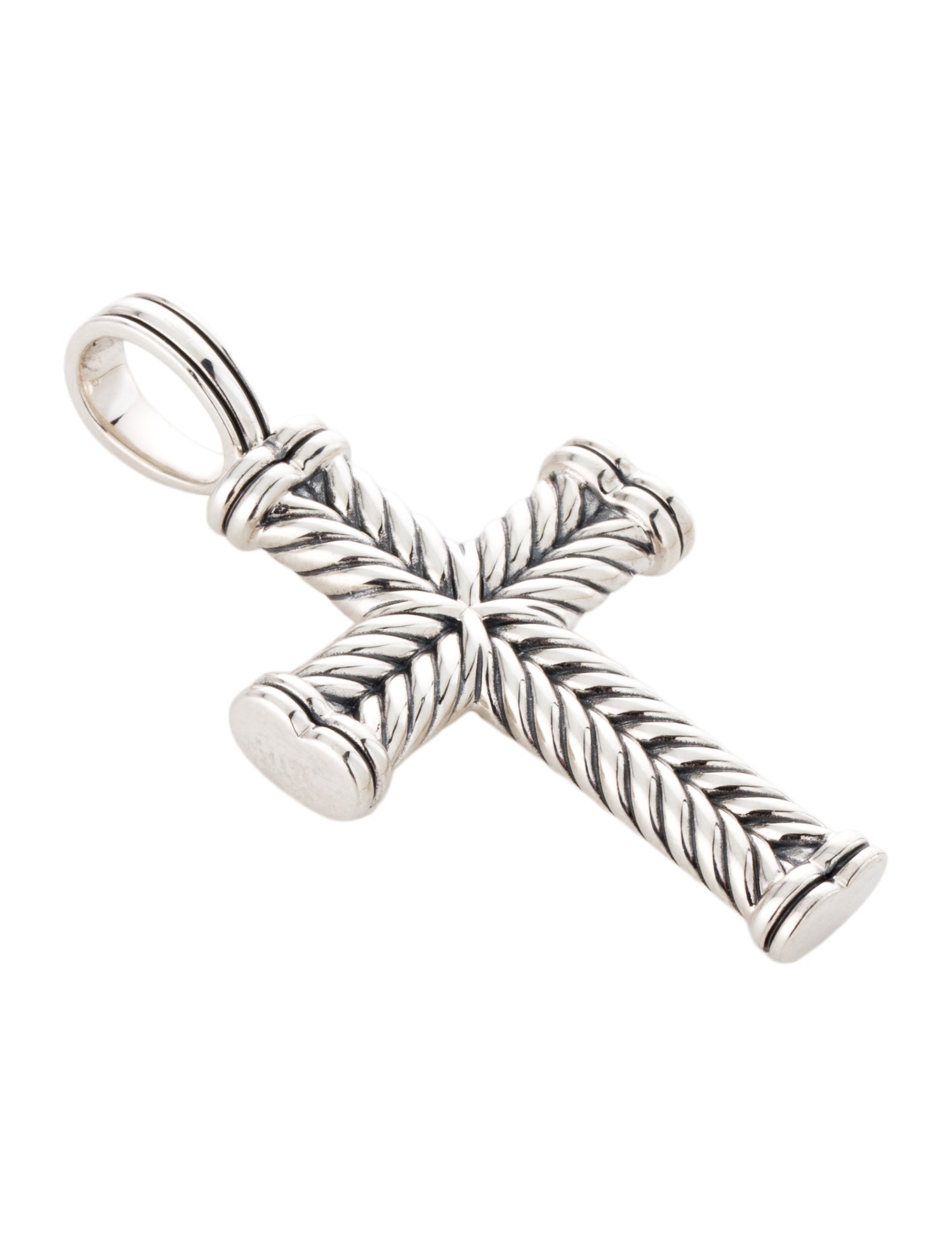 David Yurman Chevron Cross Pendant