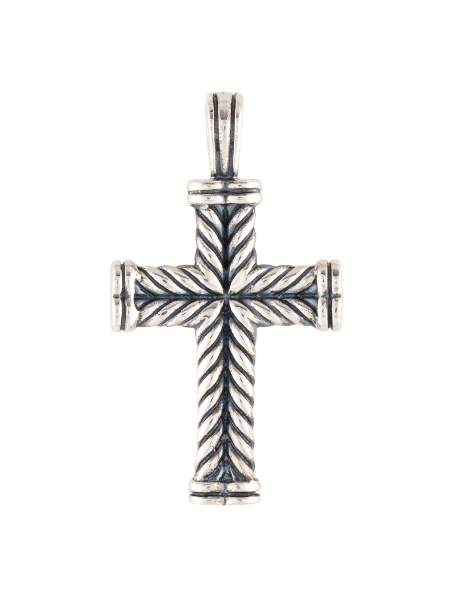 David Yurman Chevron Cross Pendant