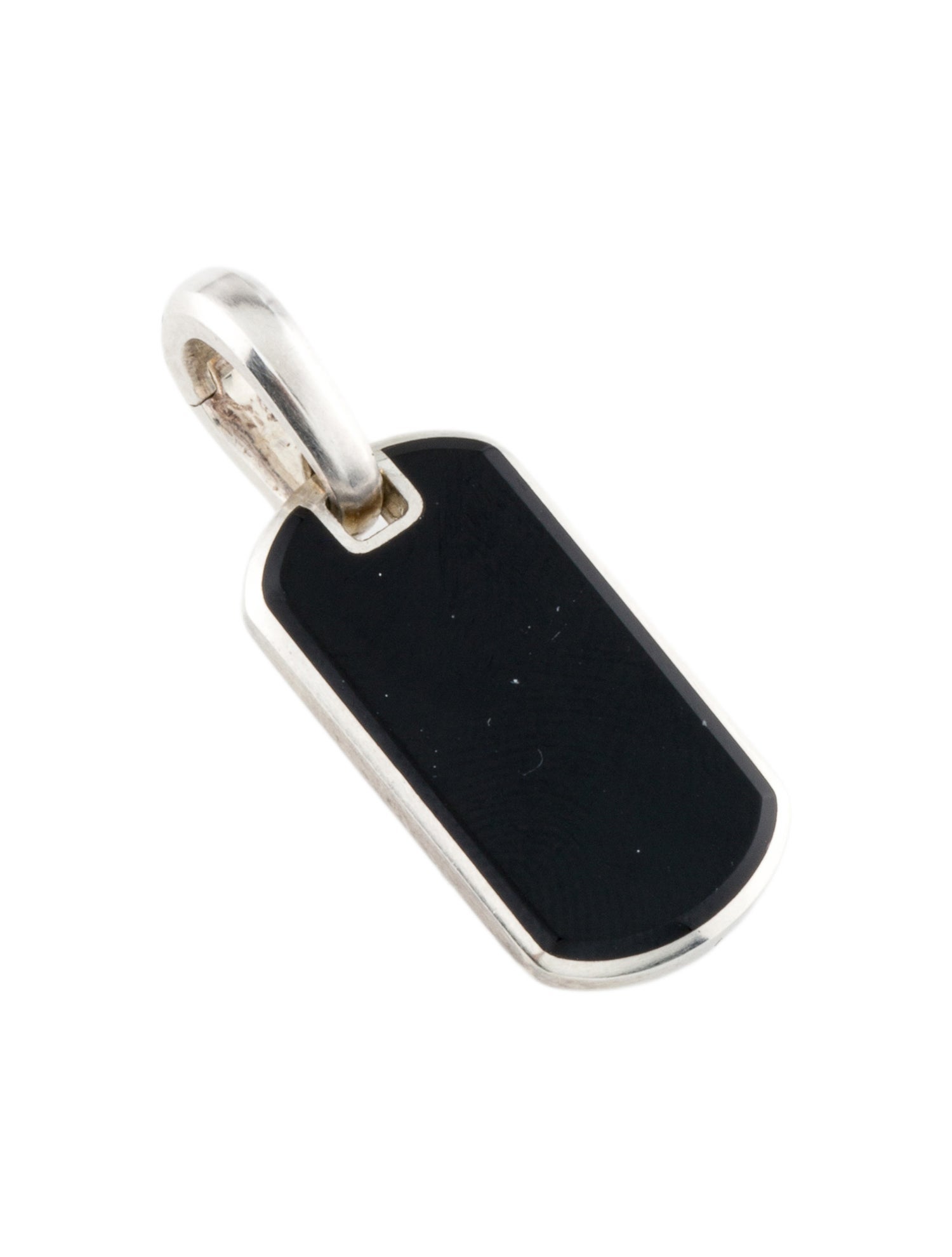 David Yurman Onyx Chevron Tag