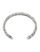 David Yurman 1.38ctw Diamond Sculpted Cable Cuff Bracelet
