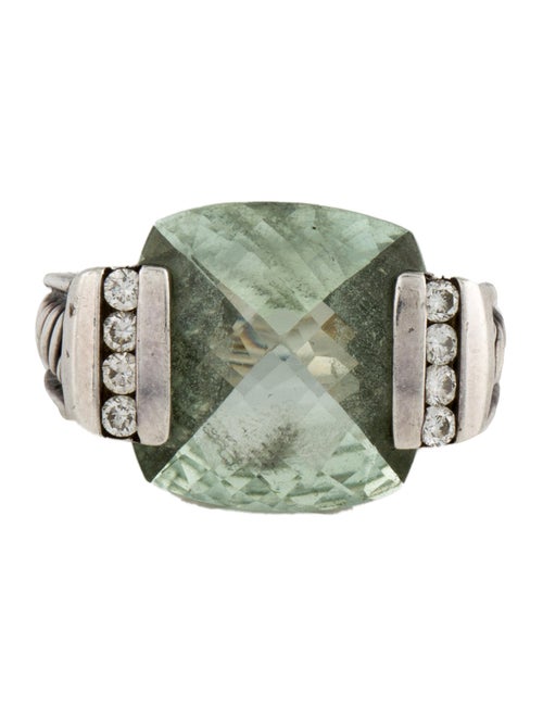 David Yurman Prasiolite & Diamond Cocktail Ring