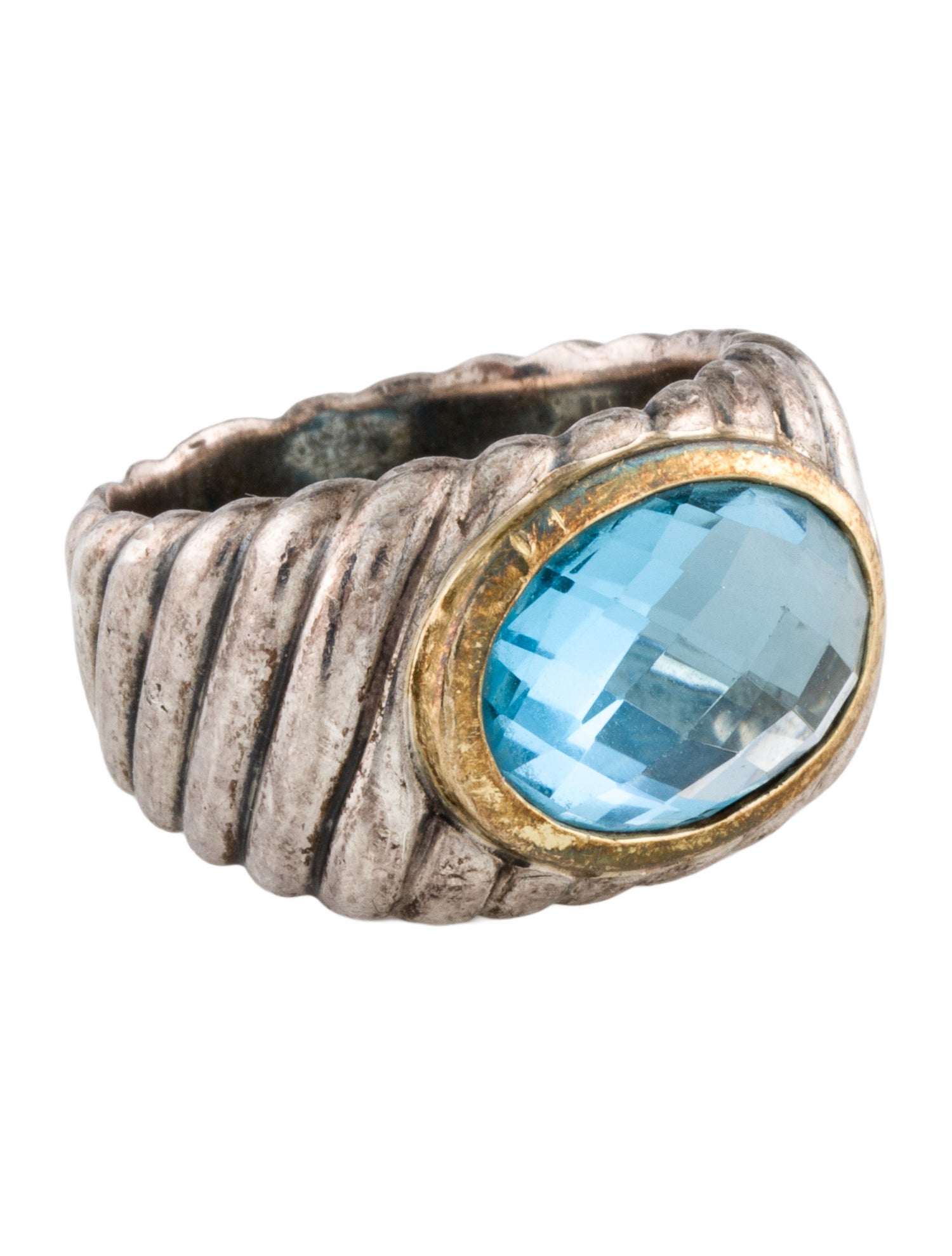 David Yurman Topaz Cable Ring