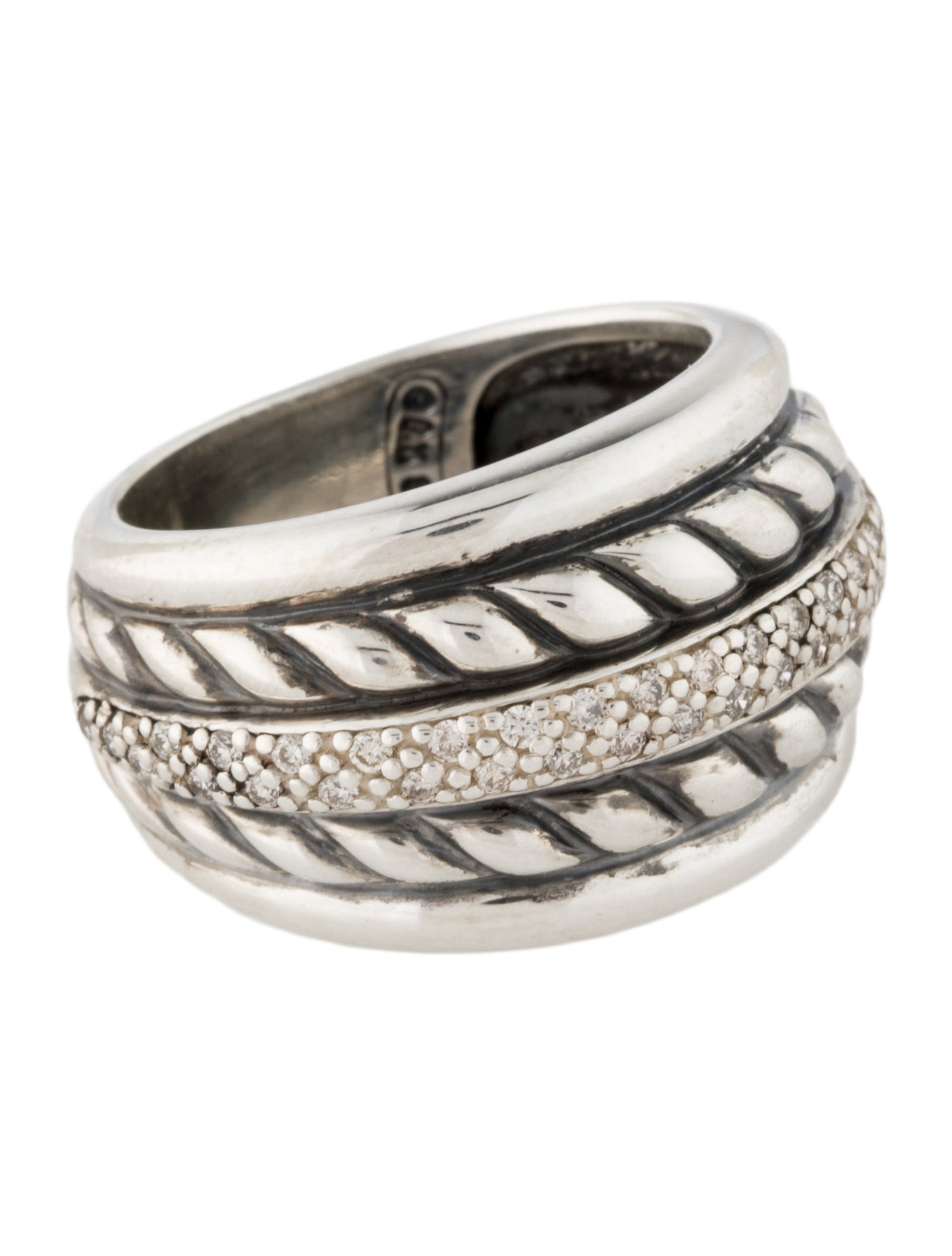 David Yurman Diamond Thoroughbred Band