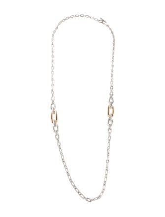 David Yurman Two-Tone Wellesley Link Necklace
