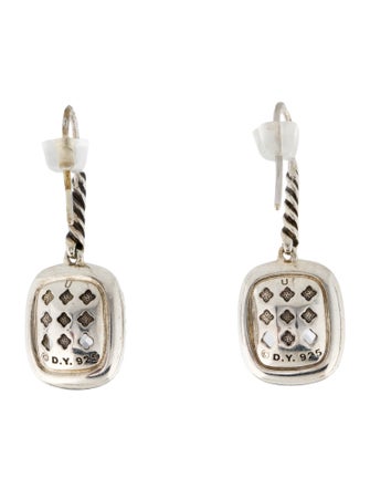 David Yurman Topaz & Diamond Drop Earrings