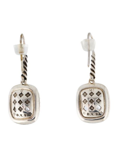 David Yurman Topaz & Diamond Drop Earrings