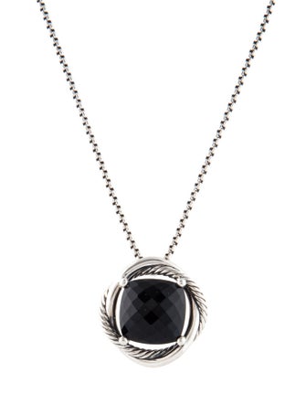 David Yurman Onyx Infinity Pendant Necklace