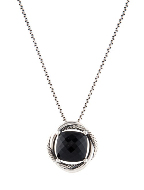 David Yurman Onyx Infinity Pendant Necklace
