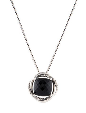 David Yurman Pendant Necklace Onyx Infinity