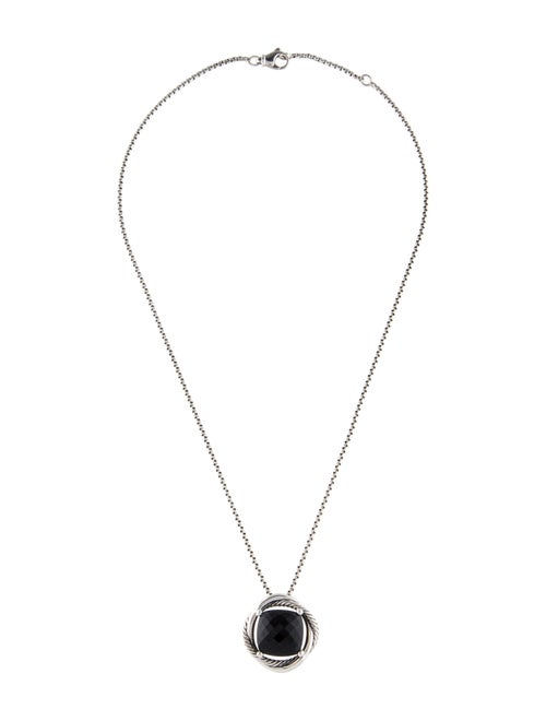 David Yurman Onyx Infinity Pendant Necklace