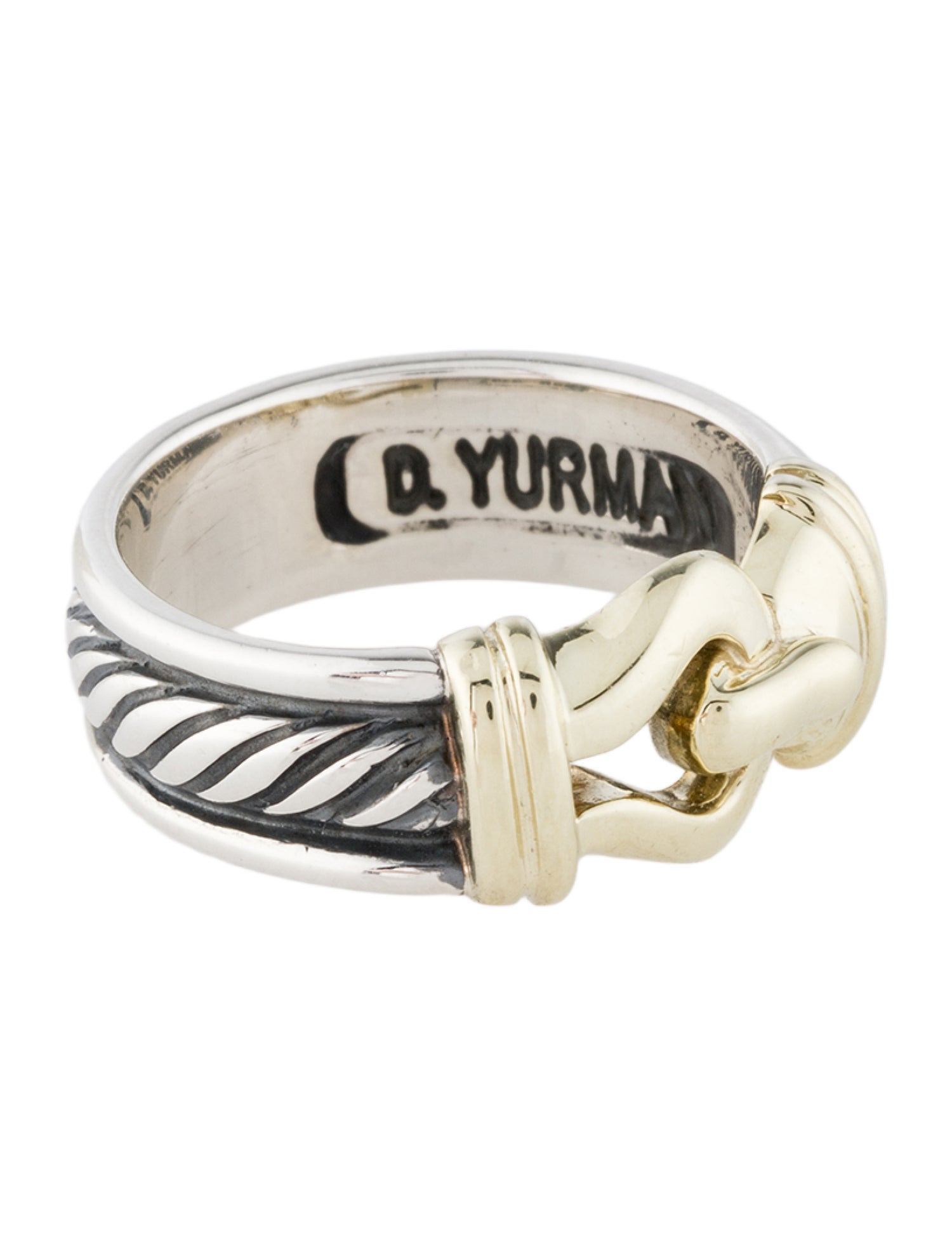 David Yurman Vintage Two-Tone Buckle Ring