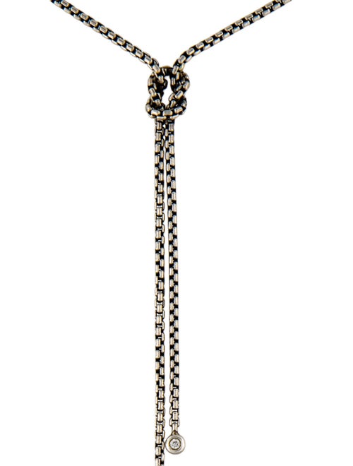 David Yurman Diamond Knotted Chain Necklace