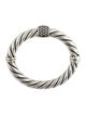 David Yurman Diamond Cable Station Hinged Bangle