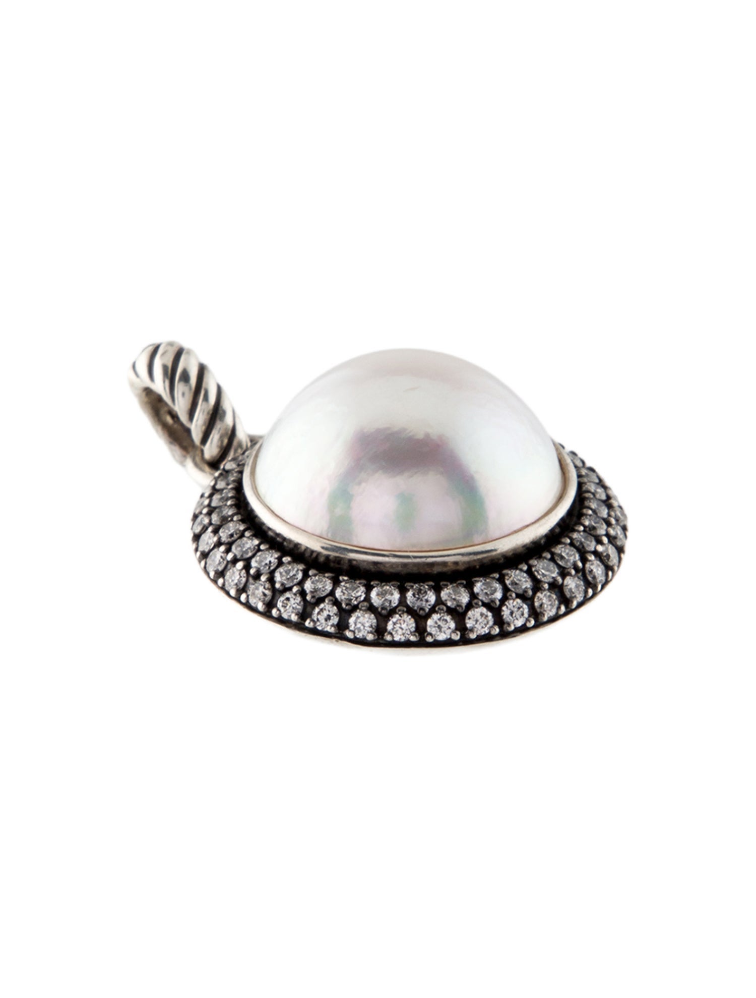 David Yurman Pearl & Diamond Midnight Melange Cerise Pendant