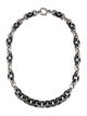 David Yurman Ceramic 6.24ctw Diamond Midnight Melange Chain Link Necklace