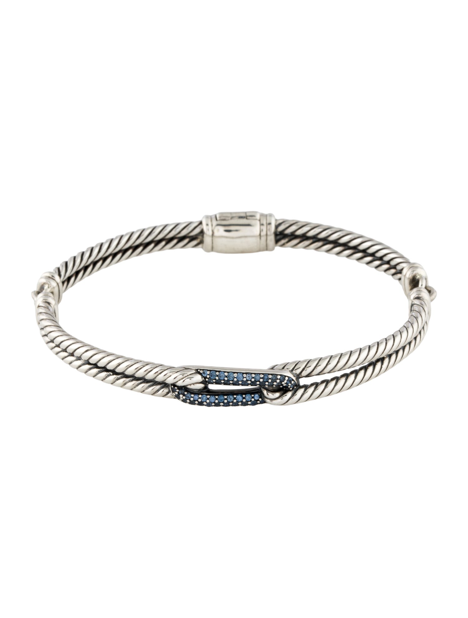 David Yurman Sapphire Petite Mini Loop Labyrinth Bracelet