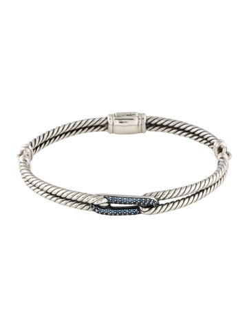 David Yurman Bangle Sapphire Petite Mini Loop Labyrinth Bracelet