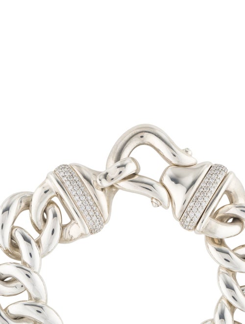 David Yurman Diamond Buckle Link Bracelet