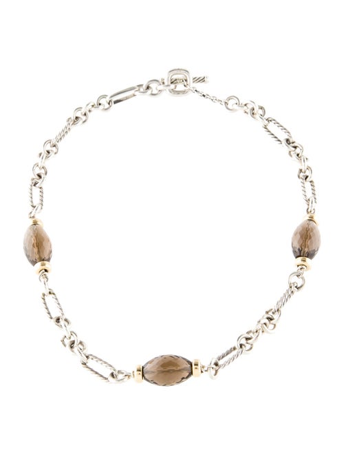 David Yurman Smoky Quartz Bijoux Station Neckalce