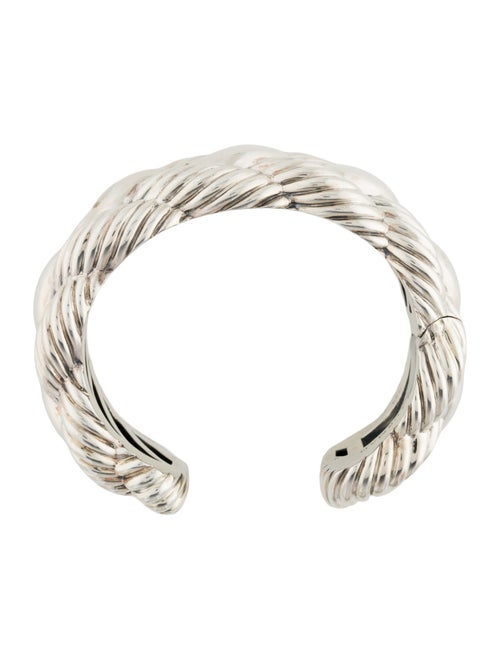 David Yurman Woven Cable Hinge Cuff Bracelet