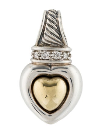 David Yurman Diamond Heart Enhancer Pendant