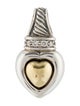 David Yurman Diamond Heart Enhancer Pendant