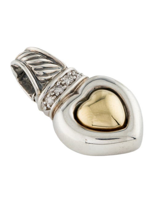 David Yurman Diamond Heart Enhancer Pendant