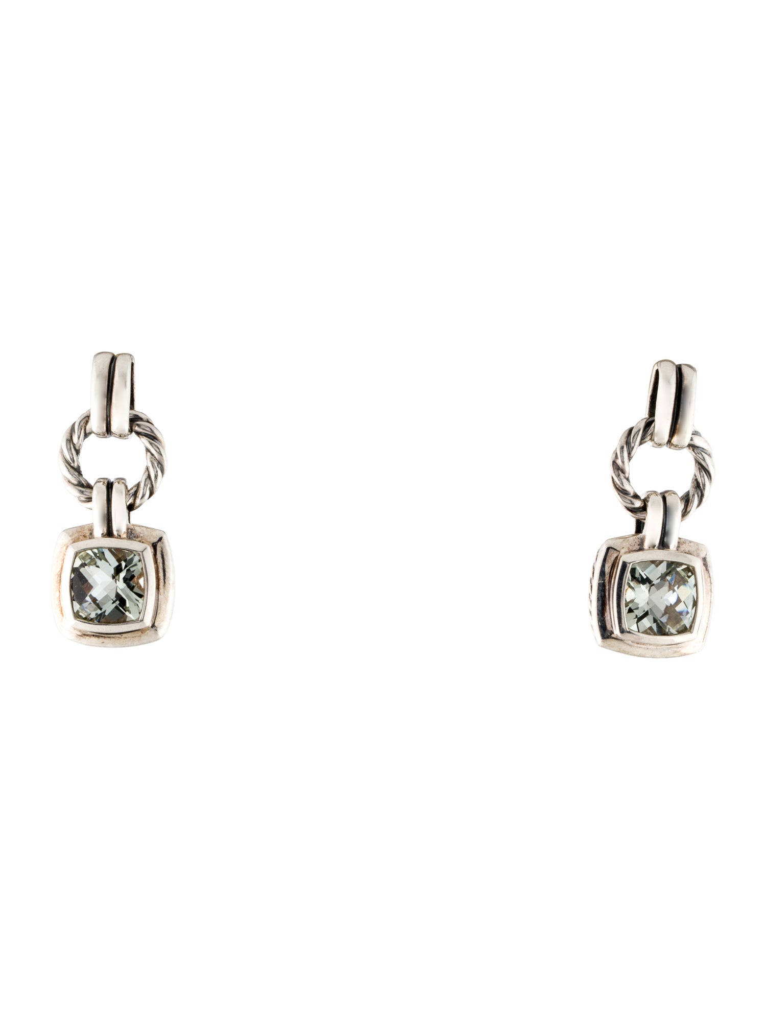 David Yurman Prasiolite Renaissance Drop Earrings