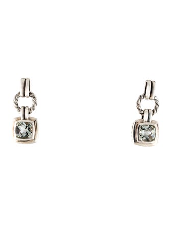 David Yurman Prasiolite Renaissance Drop Earrings