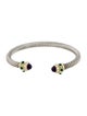 David Yurman Dyed Chalcedony & Amethyst Renaissance Cuff Bracelet