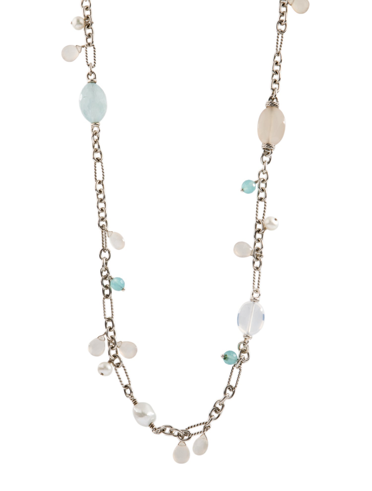 David Yurman Multi-Stone BIjoux Bead Necklace