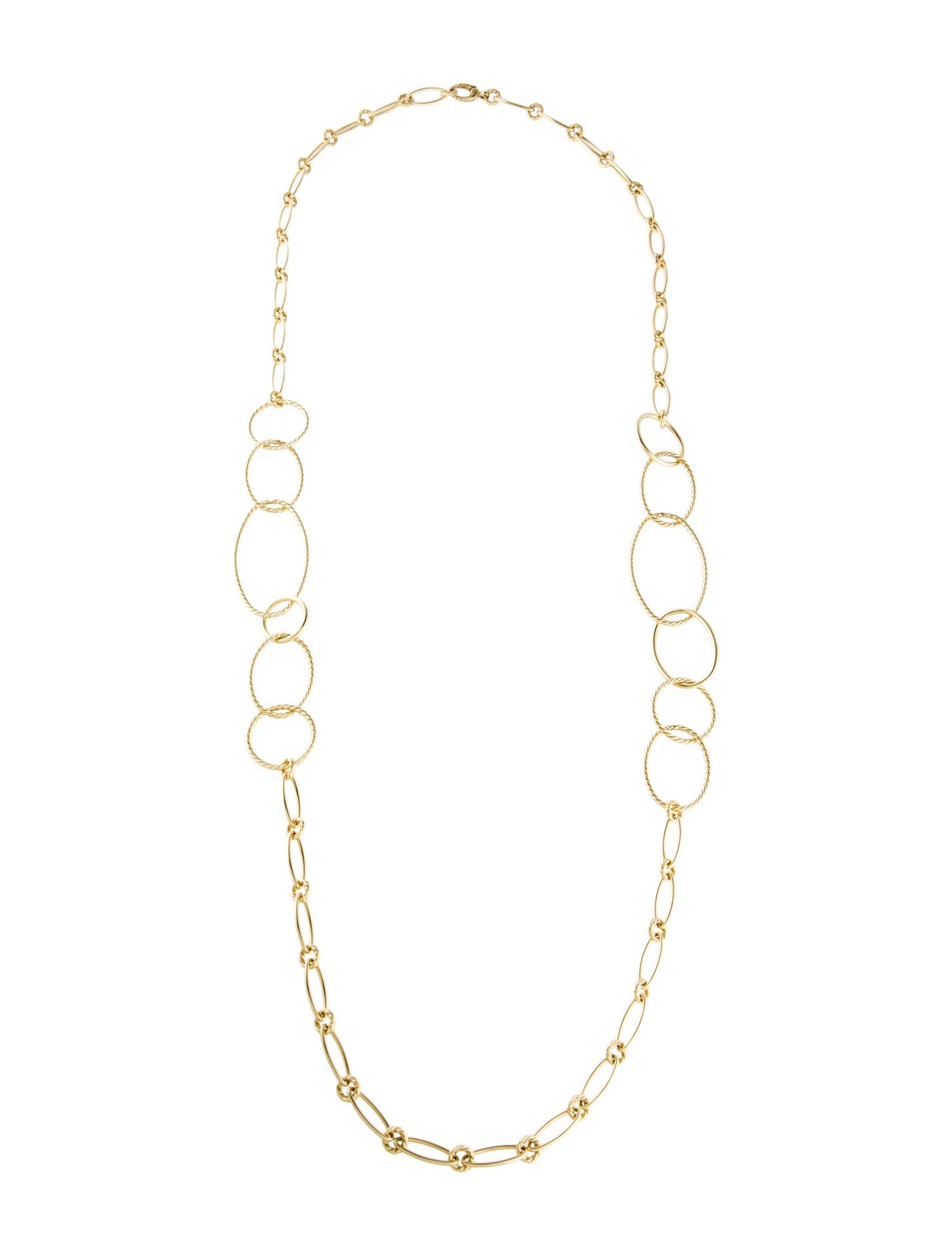 David Yurman 18K Mobile Link Chain Necklace