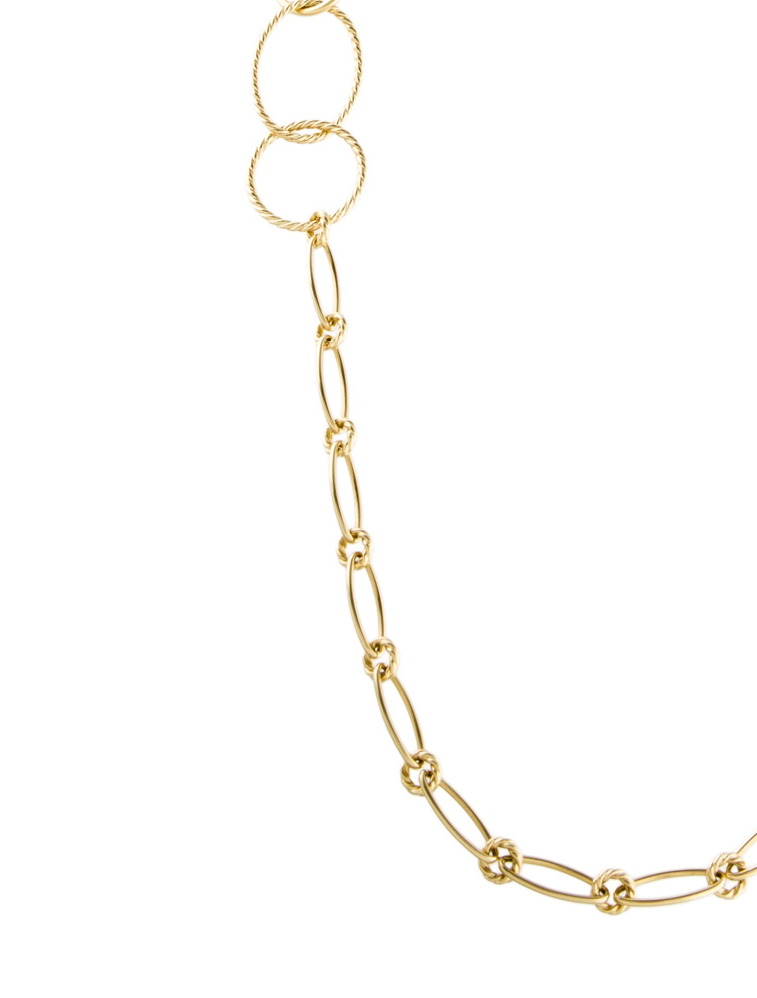 David Yurman 18K Mobile Link Chain Necklace