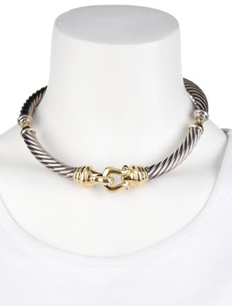 David Yurman Two-Tone Ruby Accent Collar
