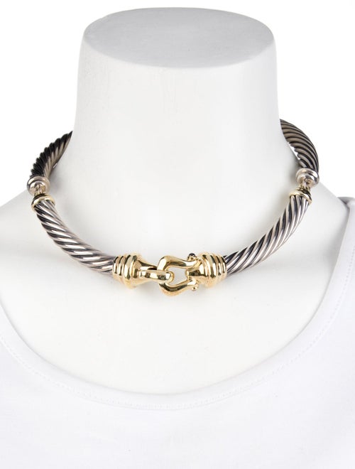 David Yurman Two-Tone Ruby Accent Collar