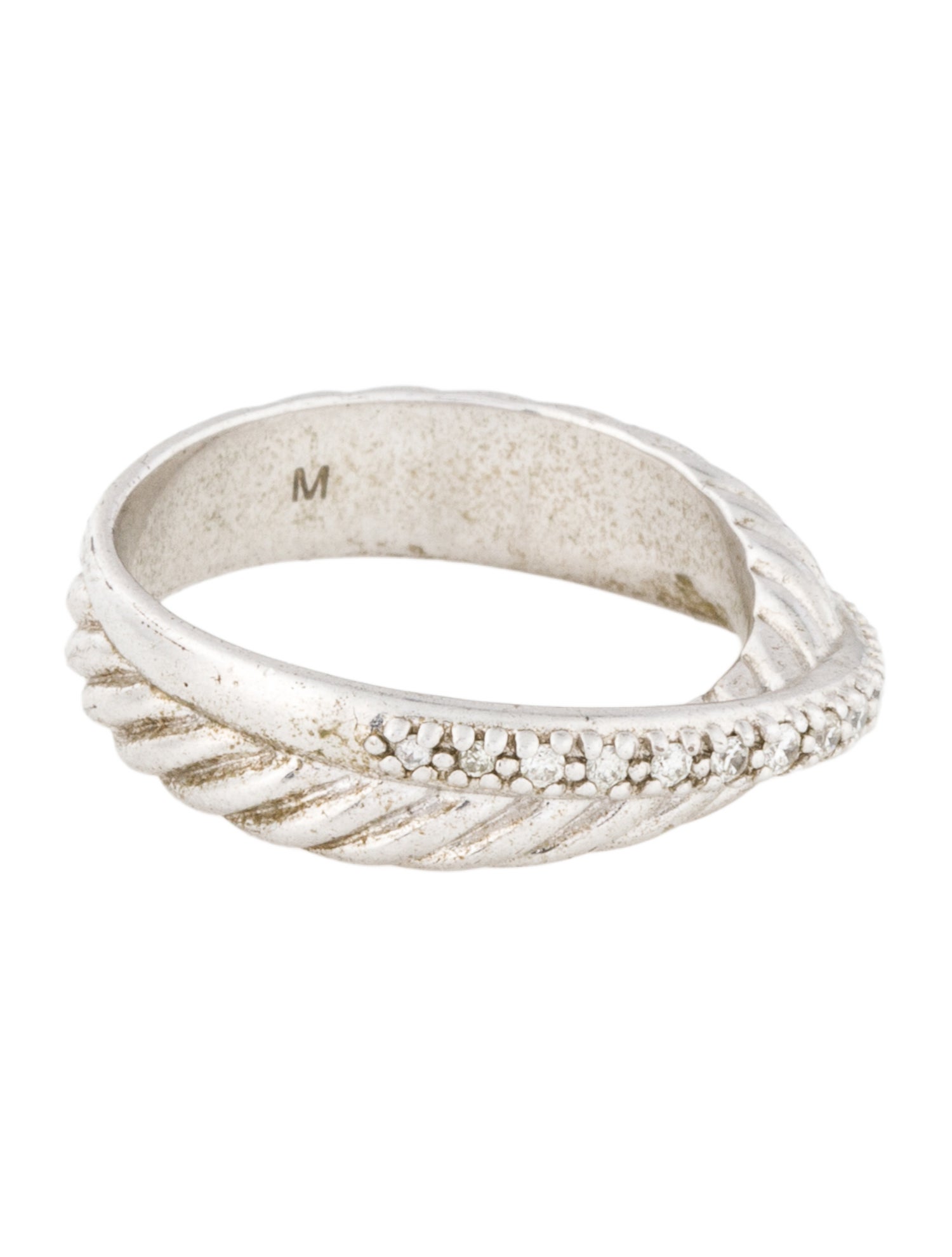David Yurman Diamond Crossover Band