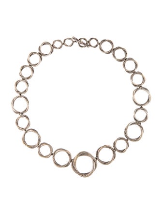 David Yurman Infinity Circle Graduated Link Necklace