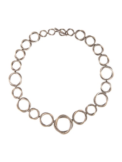 David Yurman Infinity Circle Graduated Link Necklace